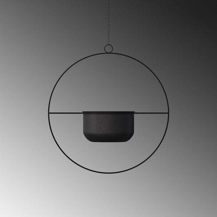 Aberto Design Payanda - Maceta Decorativa Negra